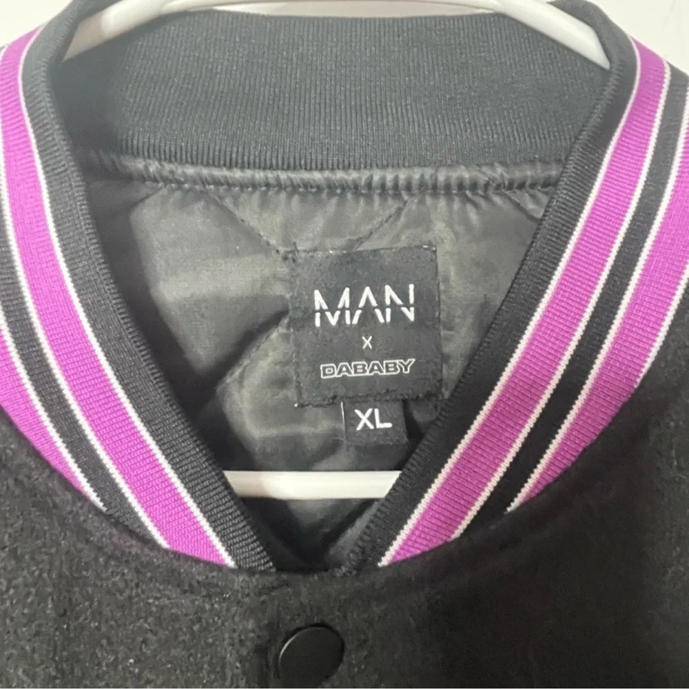 BOOHOO MAN SPORTS VARSITY BOMBER JACKET